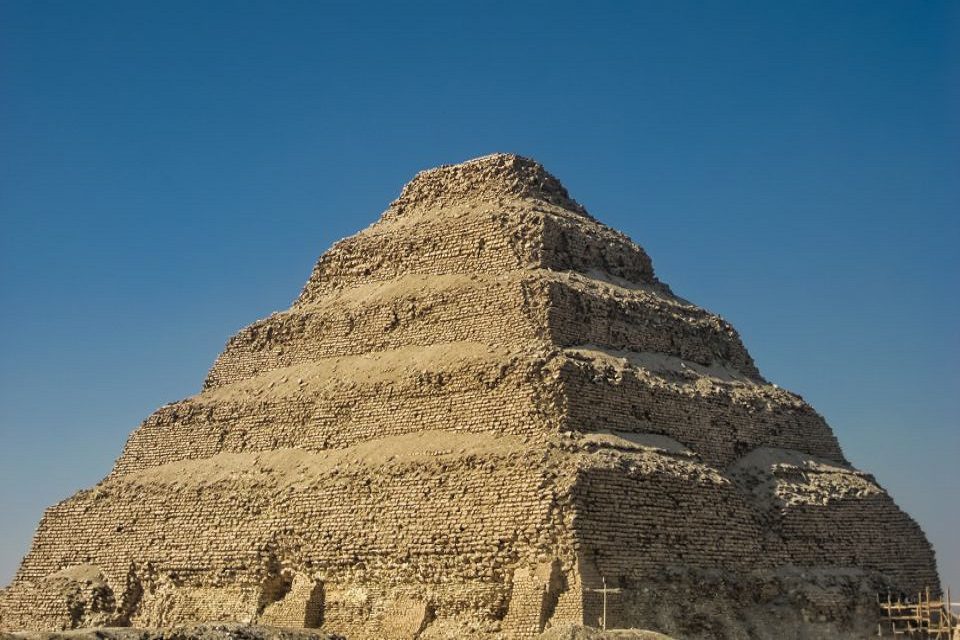 the step pyramid at Saqqara 