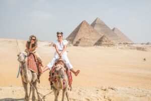 Camel ride around Giza Pyramids