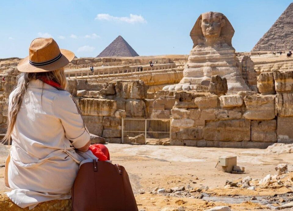 Pyramids and sphinx trip Egypt Trips with the sphinx front of Giza Pyramids; more relaxing during the trip