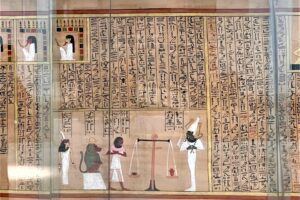 Papyrus of Yuya & Thuya at the Egyptian Museum in Tahrir Square